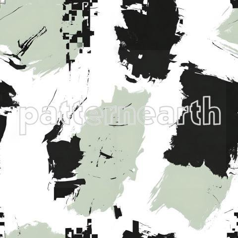 Abstract Black And Light Brushstroke Pattern