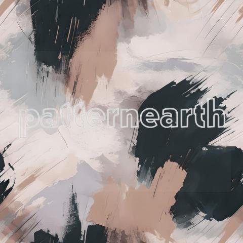 Abstract Brush Stroke Design In Navy Blue